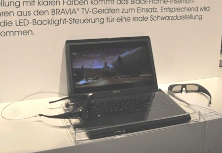 3D-ноутбук Sony, в основе - VAIO F