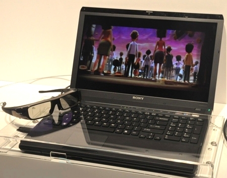 3D-ноутбук Sony, в основе - VAIO F