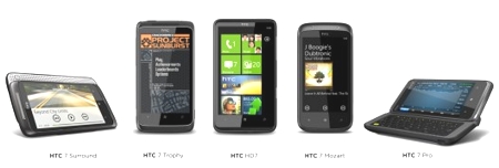 Смартфоны HTC на основе Windows Phone 7