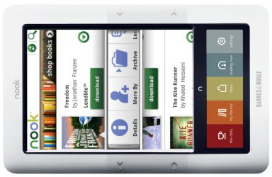 Электронная книга Barnes & Noble с цветным дисплеем