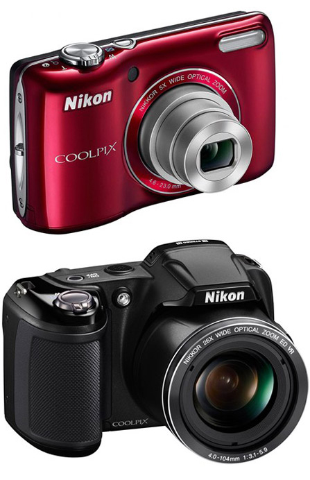 фотоппарат Nikon L810 и L26