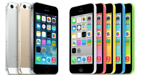 сmартфоны Apple iPhone 5S и iPhone C
