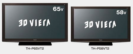 3D-телевизоры Panasonic TH-P65VT2 и TH-P58VT2