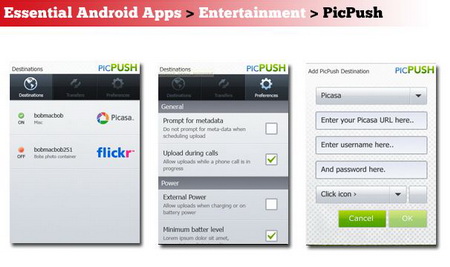 Приложение Android PicPush Приложение Android PicPush