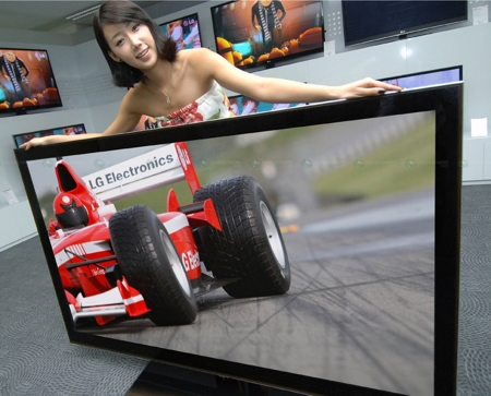 Самый большой 3D телевизор LG Infinia 72LEX9