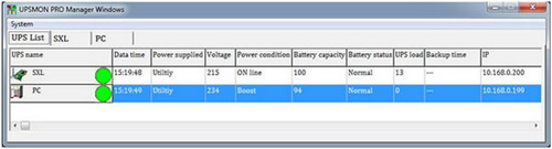 ПО UPSMON Manager для мониторинга ИБП 