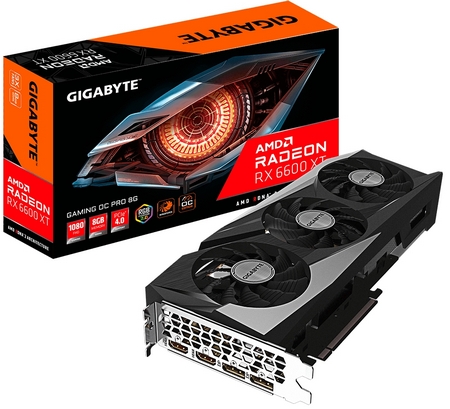 Видеокарта Gigabyte Radeon RX 6600 XT Gaming OC Pro 8G