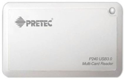 Мультиформатный кардридер Pretec P240 USB 3.0 Мультиформатный кардридер Pretec P240 USB 3.0